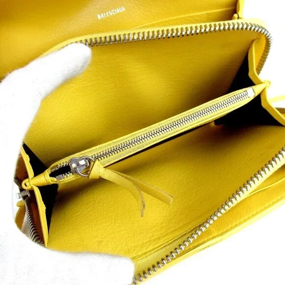 Authentic BALENCIAGA 371661・7155・Y・584046 Paper manny purse leather [Used] - Picture 12 of 15